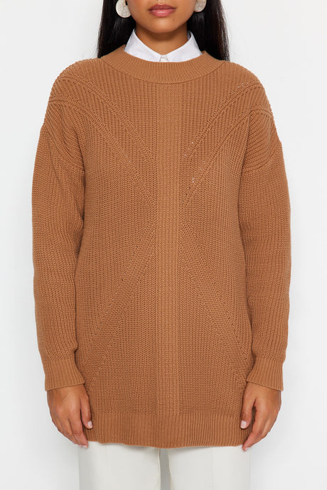 Saks Crew Neck Knitwear Sweater Tctaw24ak00023