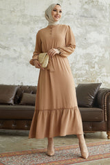 Meyra Button Ayrobin Dress - Black Ms00mc99300