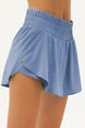 Women's White Thin Woven Fabric Summer Sports And Daily Wear Short Mini Shorts Tennis Skirt 0754 Tb2