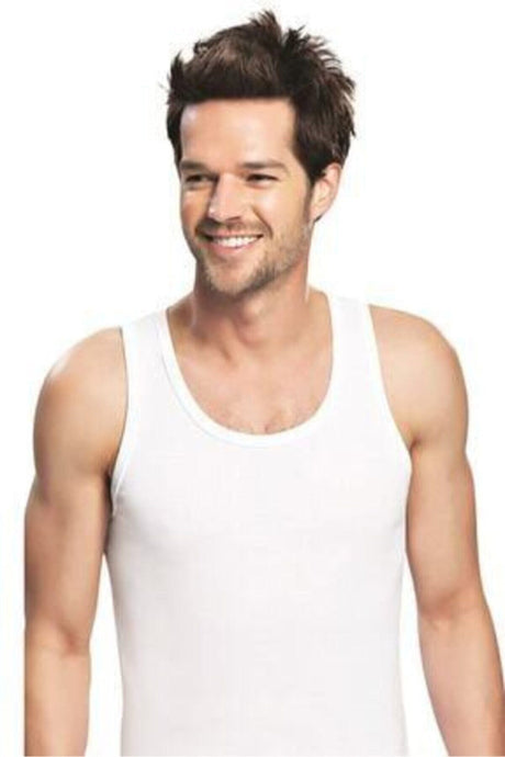 Men's White Tank Top 3 Pack Sun015