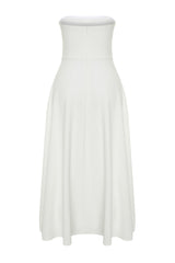 Bridal White Waisted Skater Wedding/wedding Long Night Evening Dress Tprss24el00139