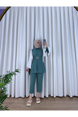 Belted Burkini Double Set Taba 792246-510y01007060