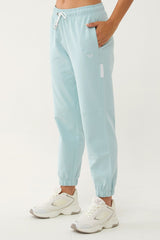 Women's Powder Organic Cotton Loose Sports Sweatpants 0722 Tb23wy05s0722-1