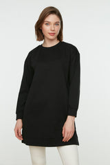 Black 2-piece Pack Crew Neck Basic Knitted Sweatshirt Tctaw22tw0152