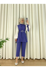 Belted Burkini Double Set Taba 792246-510y01007060