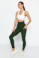 Matte Full Size Sports Leggings With Black Extra Belly Booster Layer Thmaw24ty00026