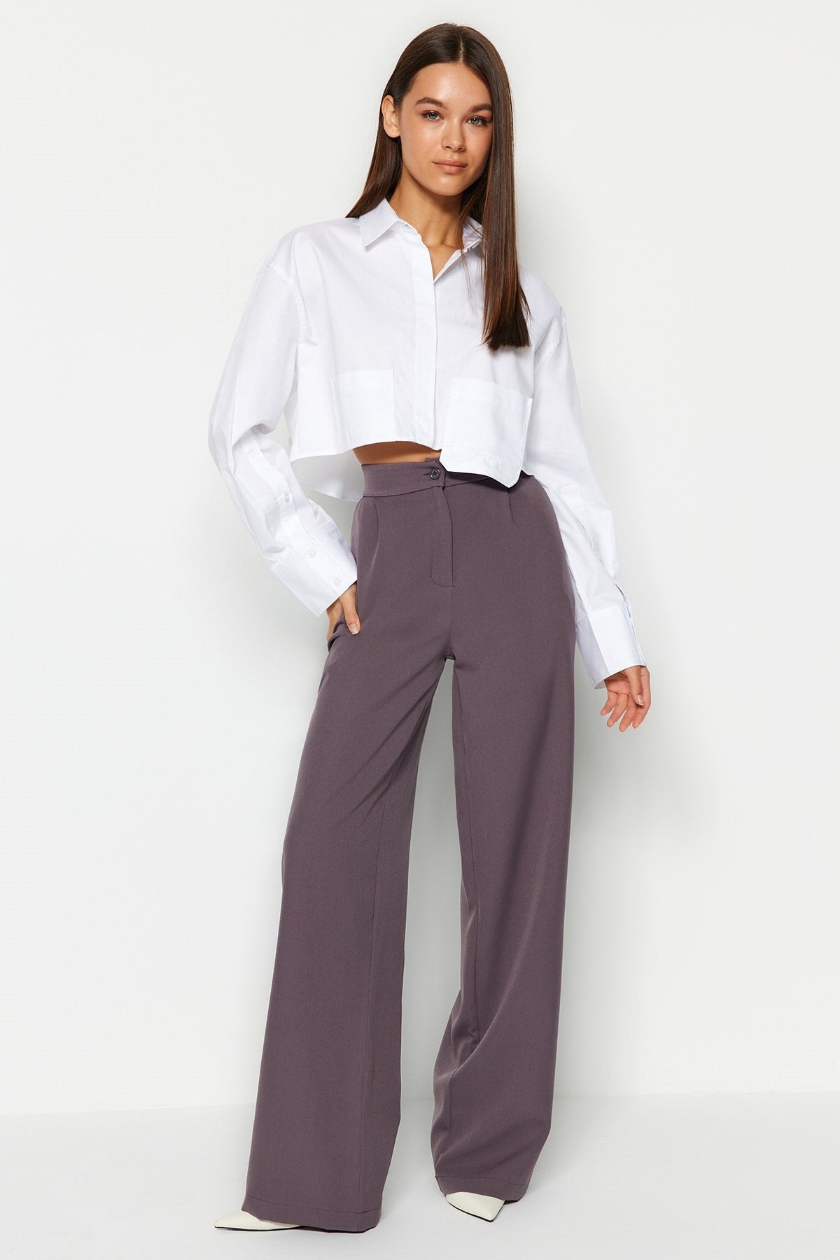 Tile Wide Leg Wide Leg Woven Pants Twoaw22pl0139