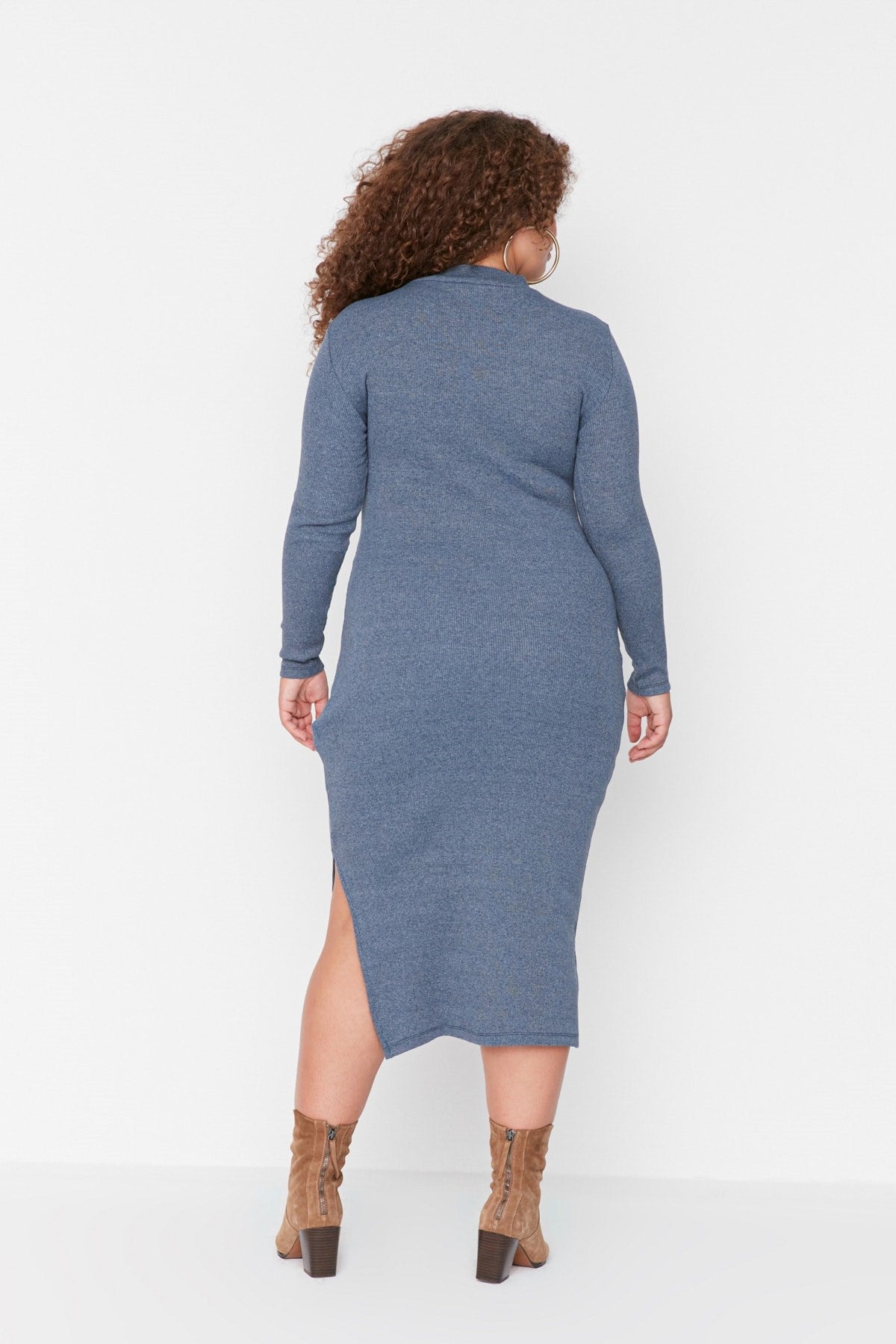 Indigo Knitted Dress Tbbaw23ah00017