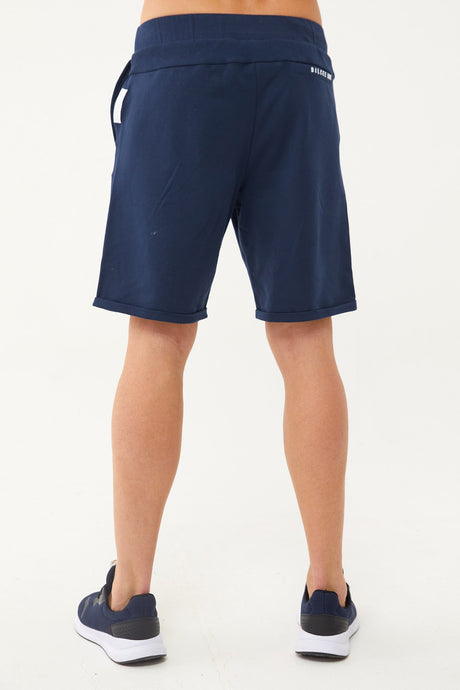 Men's Black Organic Cotton Pocketed Drawstring Short Capri Bermuda Casual And Sports Shorts 0803 Tb2