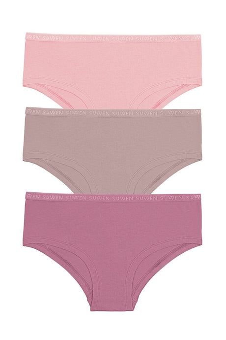 3 Pack Cotton Hipster Panties St0045603