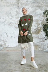 Heart Pattern Knitwear Sweater Mkt100