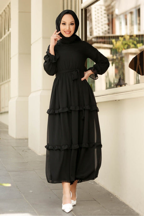 Women Monica Mink Chiffon Dress Gzc1monca60