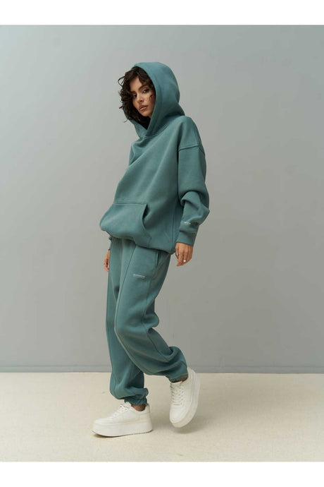 Minimal Print Mint Tracksuit Set 1387