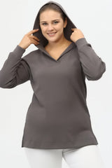 Sweat-grey Sea-sw2122 Camisole With Padded Collar And Slit