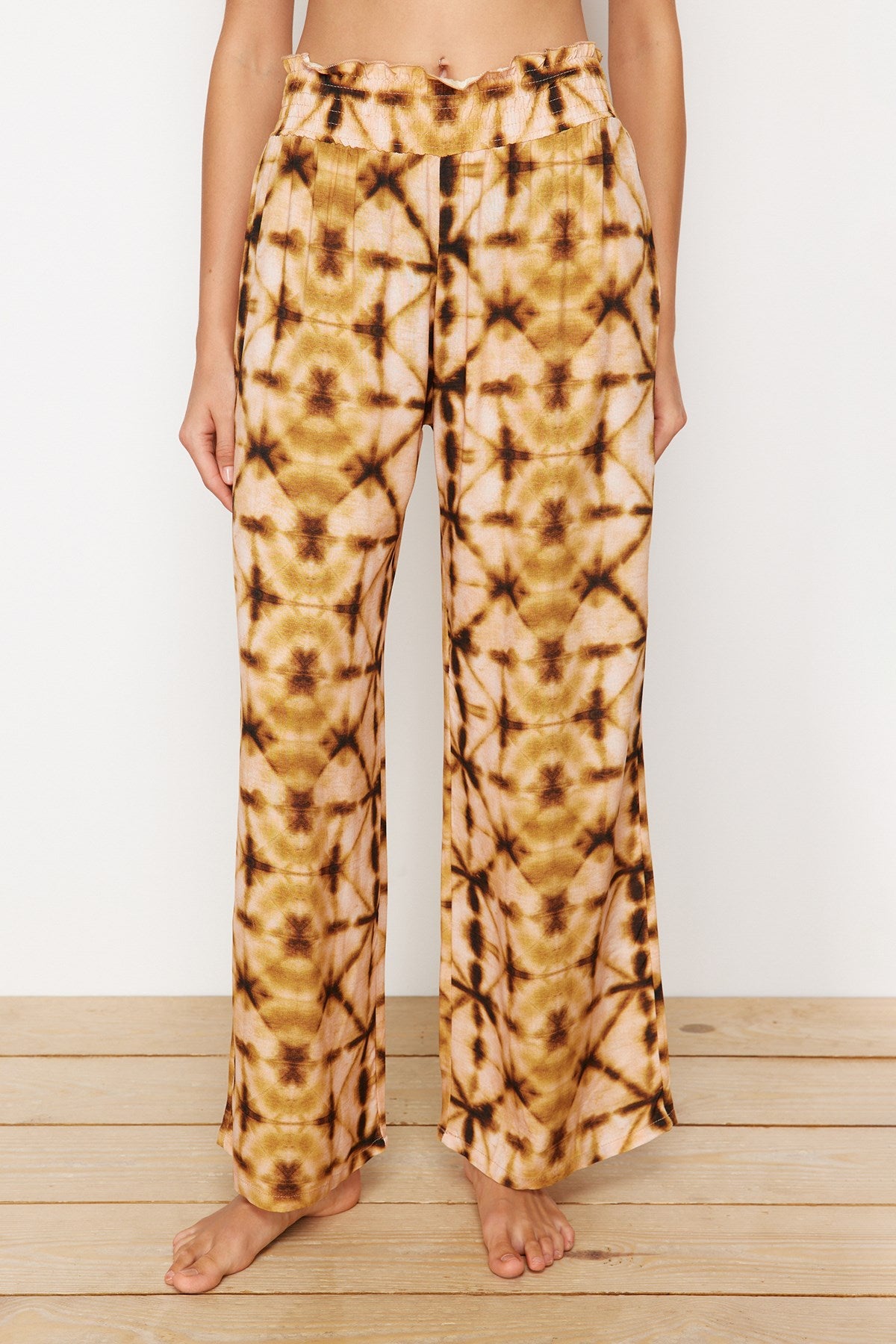 Geometric Pattern Woven Pants Tbess24pl00009