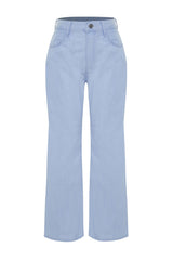 Light Blue High Waist Wide Leg Jeans Twoss24je00274