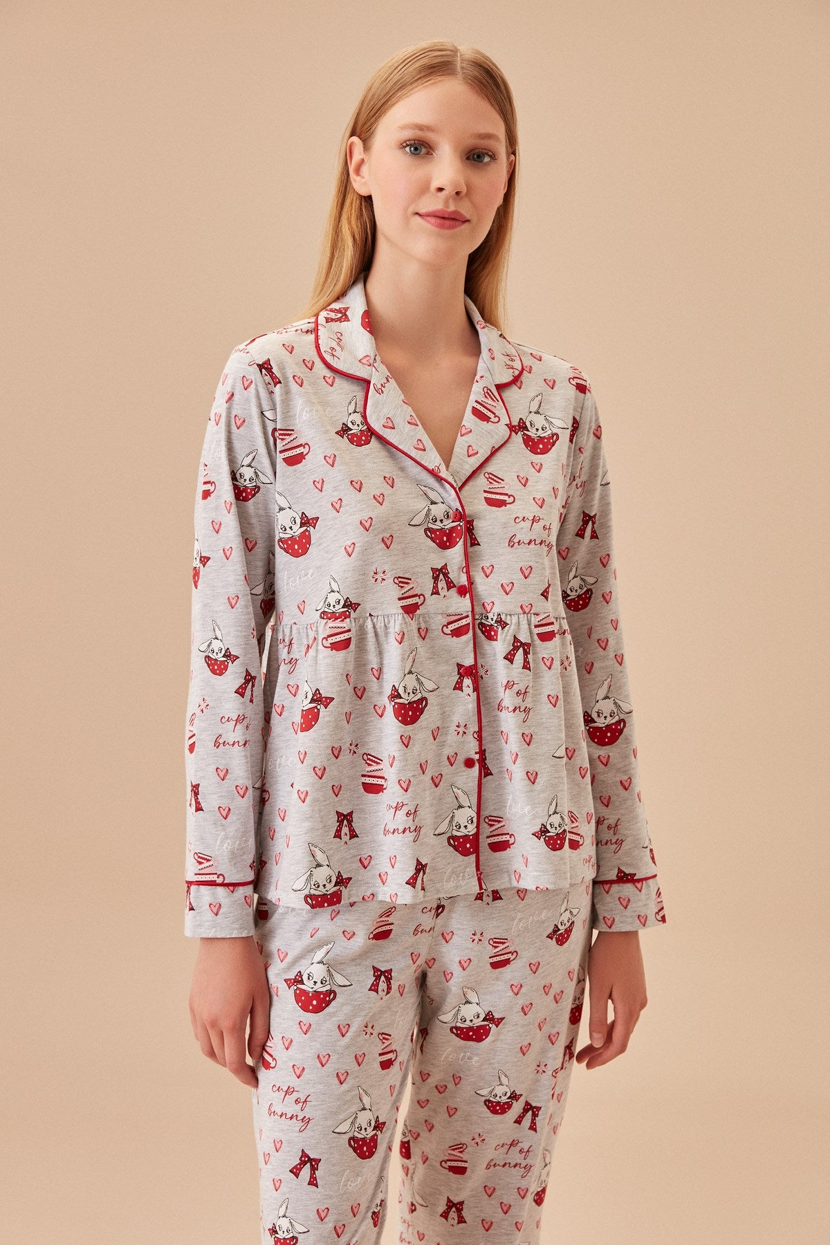 Bunny Masculine Pajama Set Sh24355660b