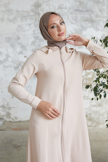 Lure Hooded Abaya - Beige Ms00ant99119