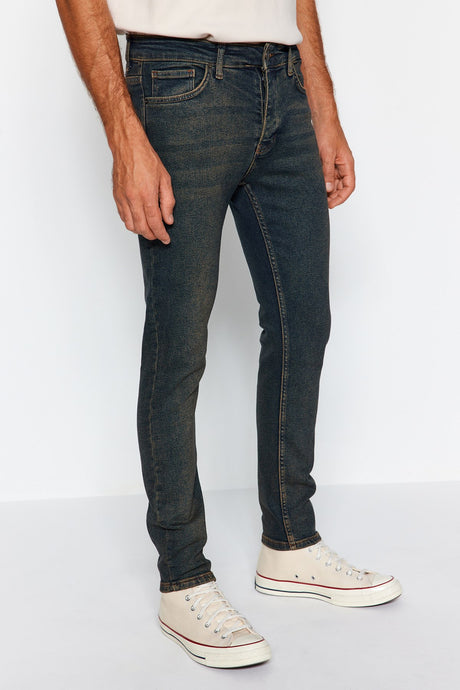 Mens Black Skinny Fit Jeans Tmnaw23je00047