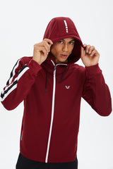 Men's Oil Hooded Pocket Zipper Solid Color Sport&casual Tracksuit Top Tracksuit 0755 Tb23ml01s0755-1