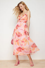 Ecru Ruffle Detailed A Cut/bell Shape Maxi Lined Woven Dress Twoss23el02013