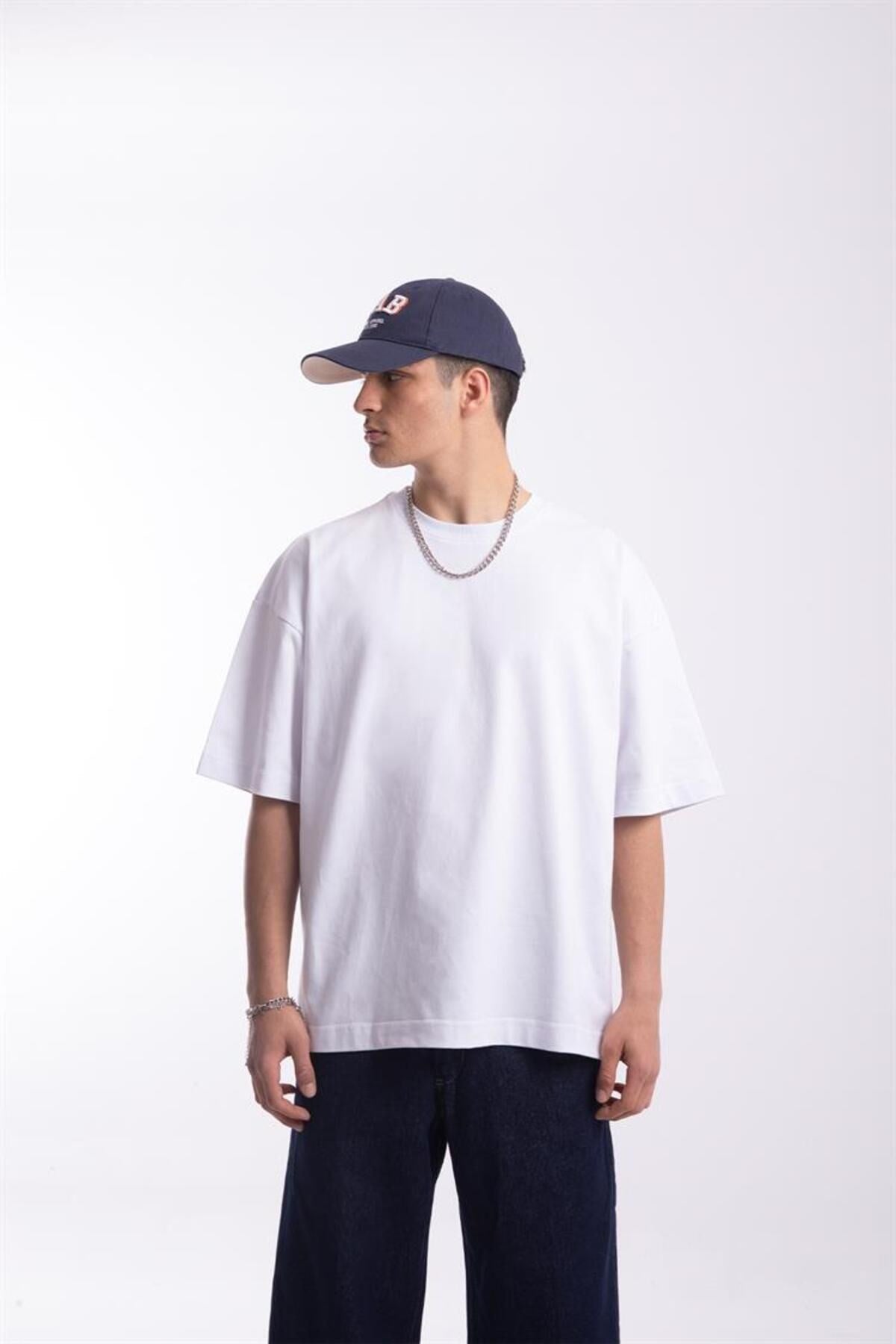 Flaw Atelier Premium Basic White Oversize T-shirt Flaw-006-005-040