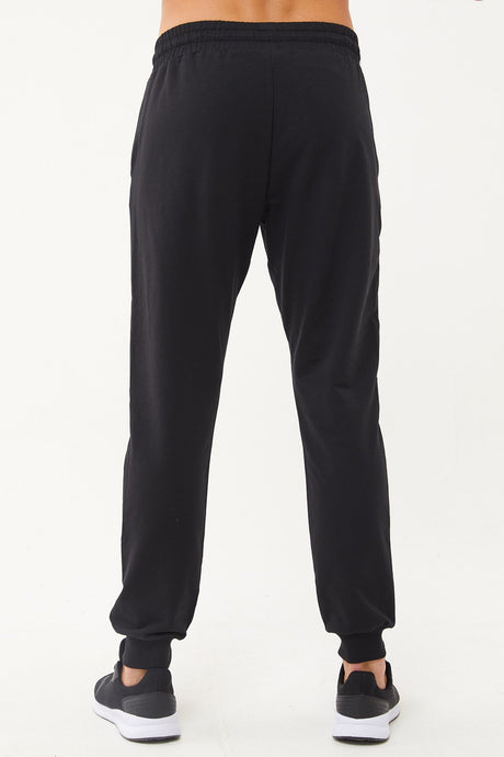 Mens Black Organic Cotton Sports Sweatpants 0808 Tb23my05s0808-1