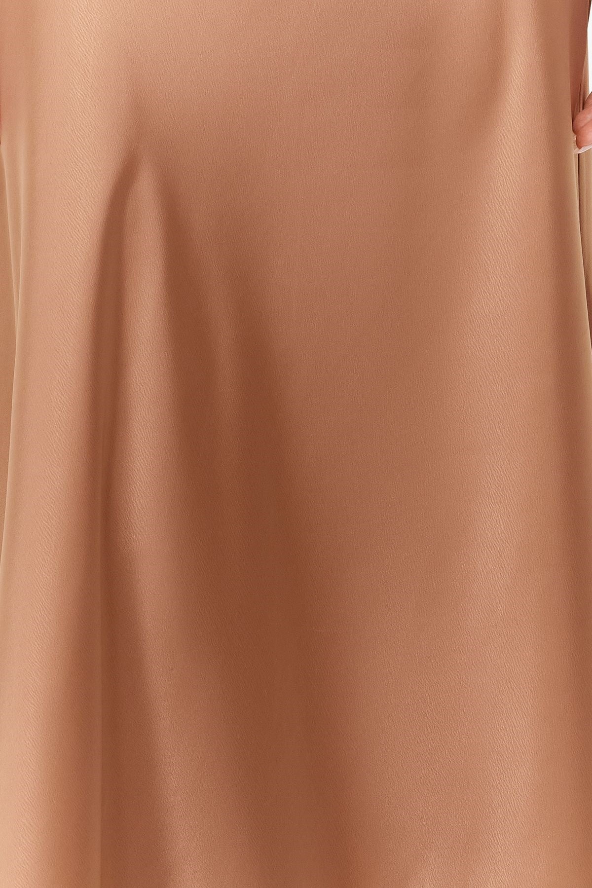 Brown Accessorized Satin Dress Tprss24el00002