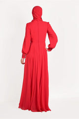 Women's Coral Chiffon Evening Dress T 5426 19yabltr5426