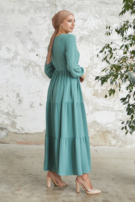 Pamela Buttoned Ayrobin Dress - Mint Ms00mc001920