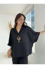 Black Necklace Suit 50374