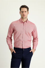 Long Sleeve Regular Fit Oxford Cotton Shirt 469296