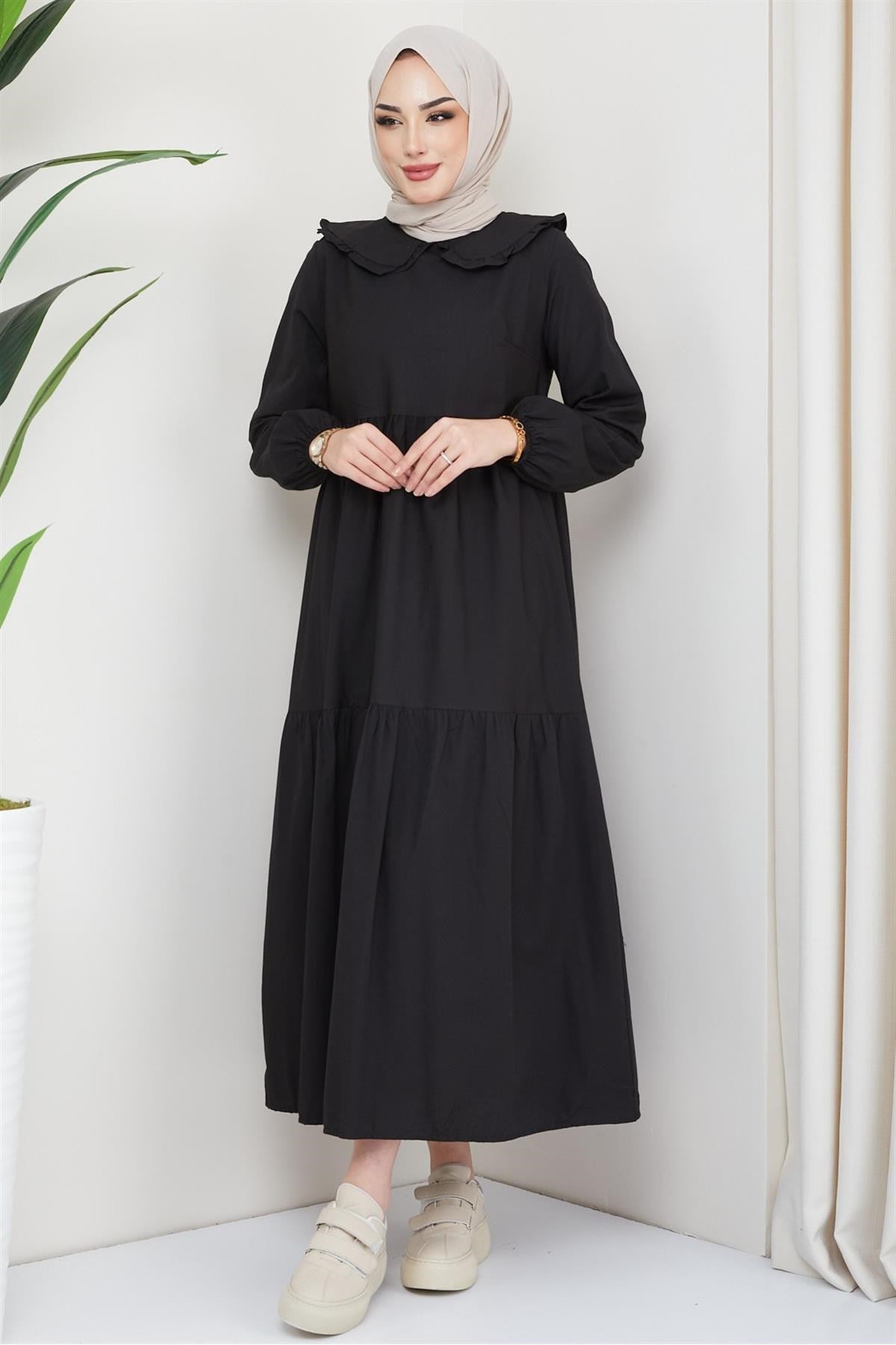 Baby Collar Burkini Dress Brown 2080