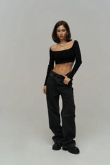 North Waist Detail Double Slit Ecru Jean 2114