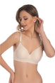 Women's Beige Silicone Seamless (wireless) Booster Bra 3051 Ak-3051-r1