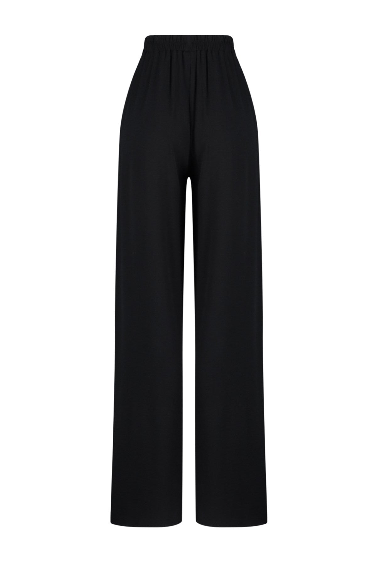 Ecru Woven Slit Pants Tbess24pl00013