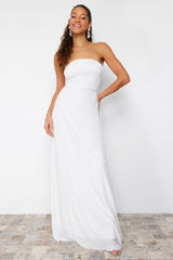 Bridal White Sequin Wedding/wedding Long Night Evening Dress Tprss24ae00039