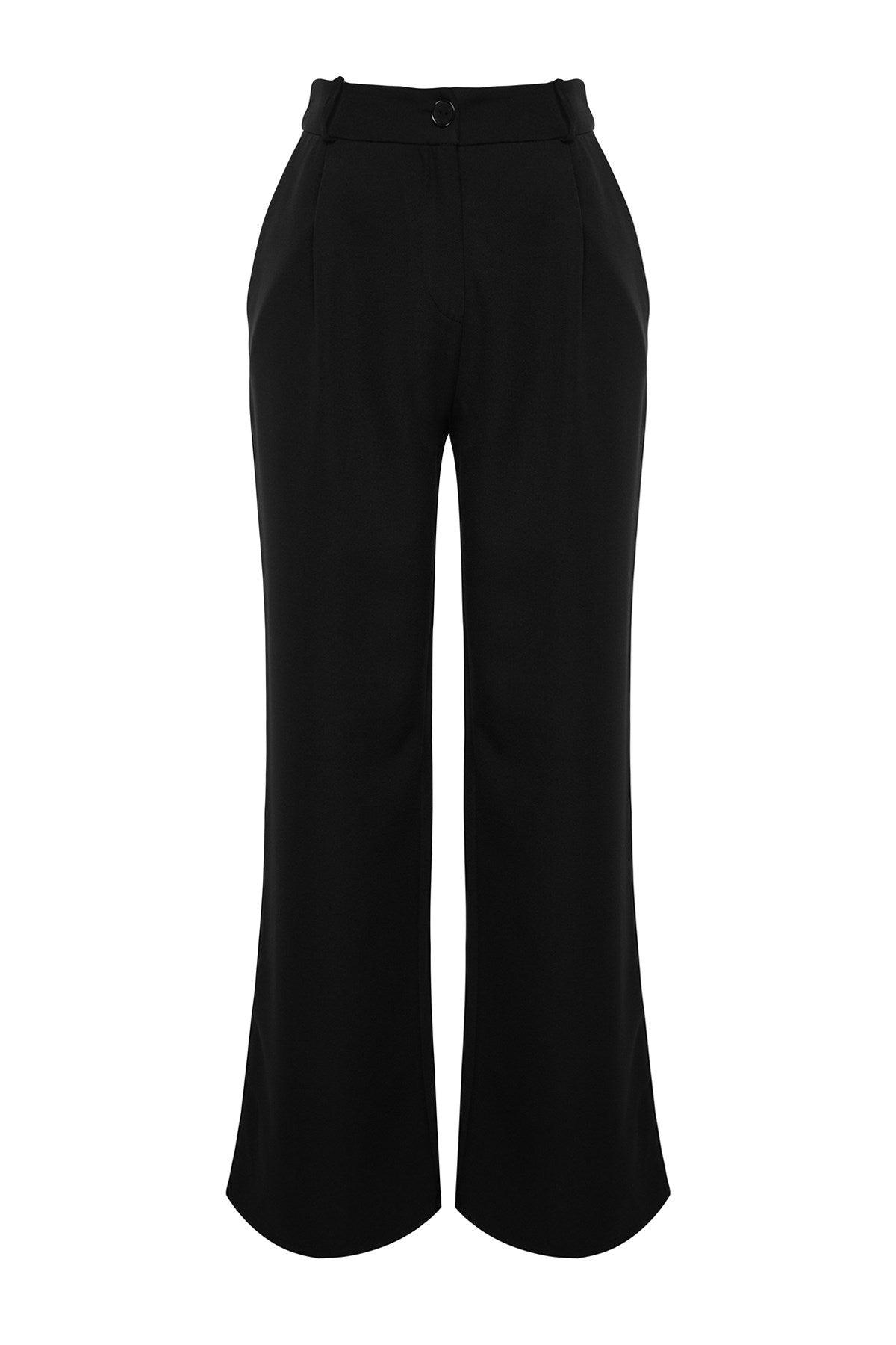 Black Belt Detailed Wide Leg/wide Leg Woven Pants Twoaw24pl00341