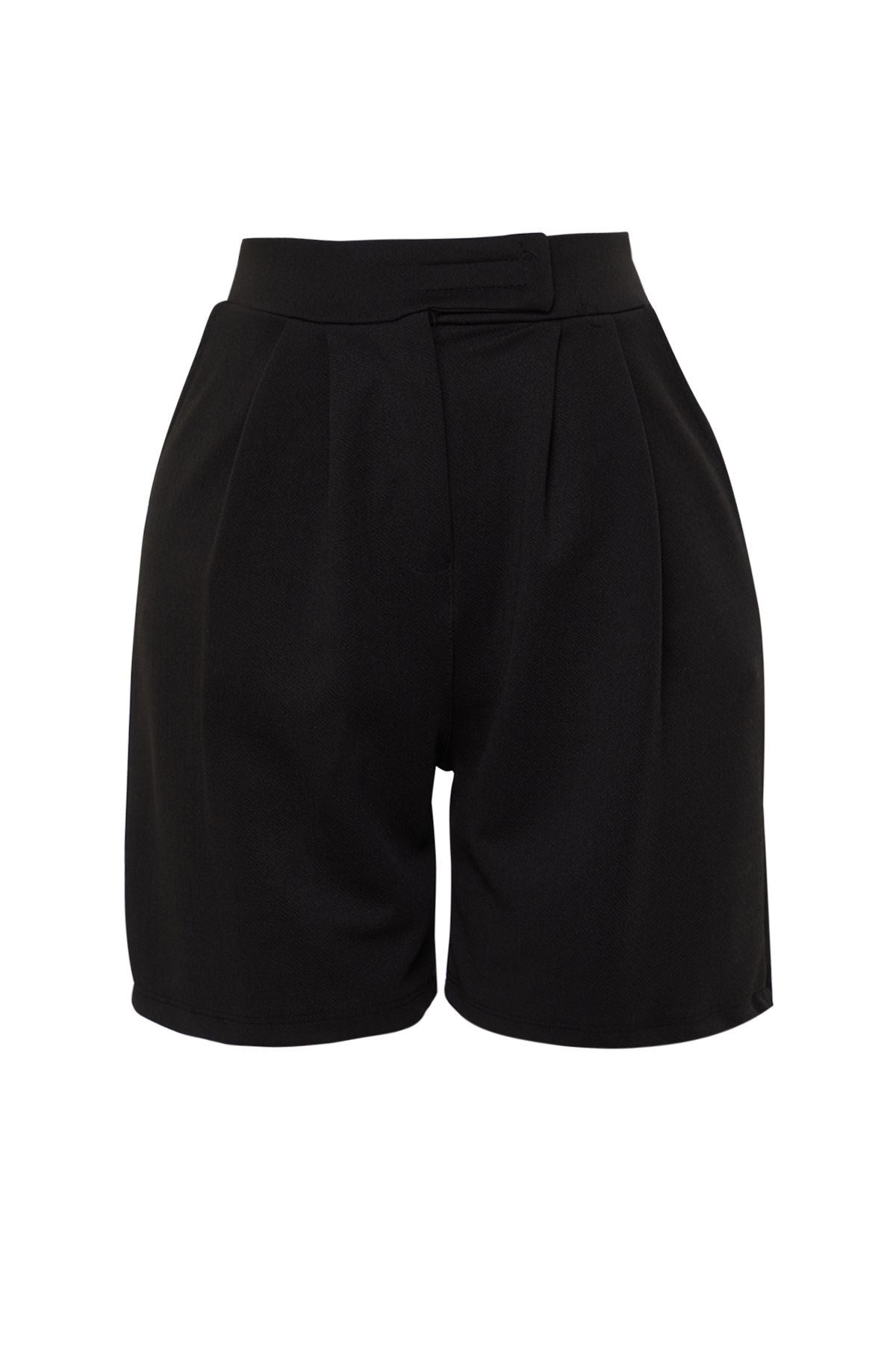 Grey Pleated Velcro Closure Shorts & Bermuda Twoss24sr00008