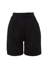 Grey Pleated Velcro Closure Shorts & Bermuda Twoss24sr00008