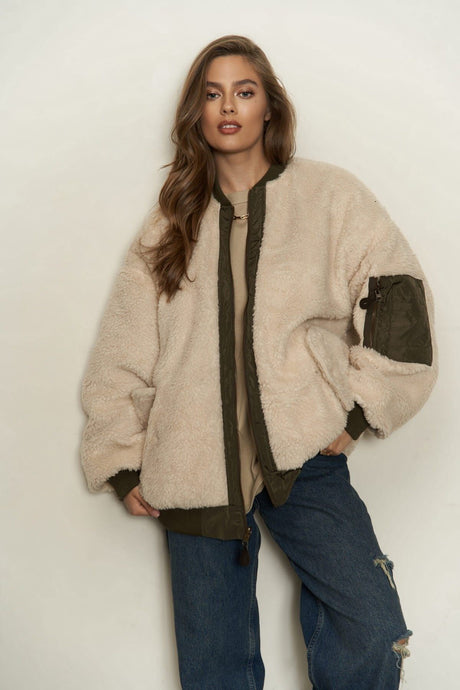 Two-way Khaki Double-sided Coat 2318