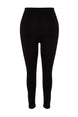 Navy Blue Knitted High Waist Booster Leggings Tbbss22ta0022