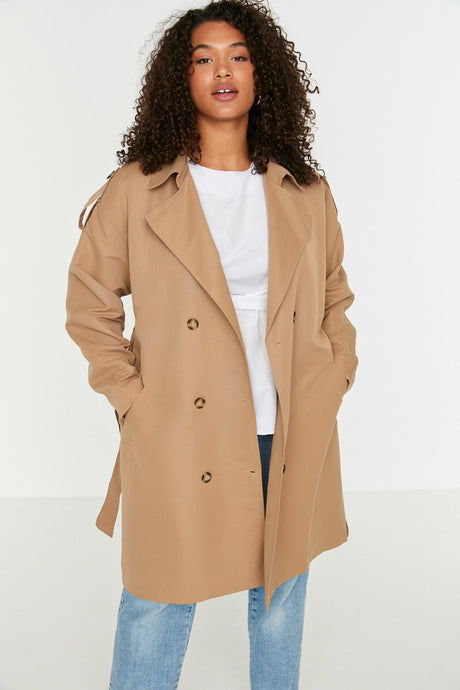 Camel Trench Coat Tbbaw23bm00001