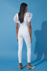 White High Waist Skinny Jeans Twoss24je00266