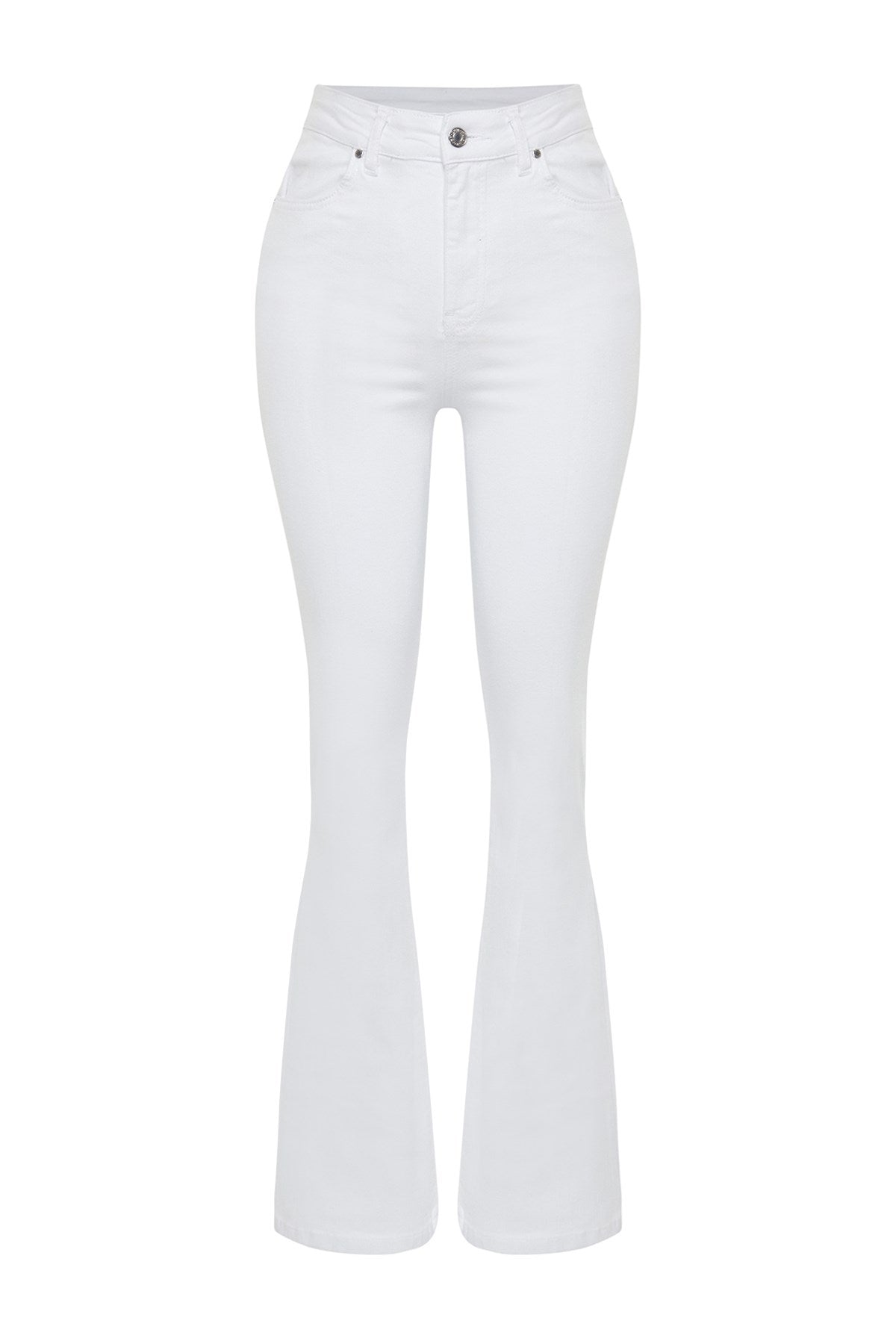 White High Waist Flare Jeans Twoss24je00267