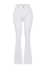 White High Waist Flare Jeans Twoss24je00267