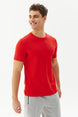 Black Men's Crew Neck 100% Cotton Solid Color Short Sleeve Basic Casual And Sports T-shirt 8766 Tb21