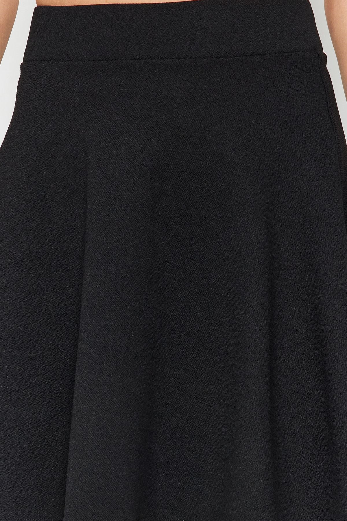 Black Knitted Skirt Twoaw24et00343