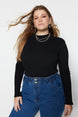 Black Knitted Blouse Tbbaw23af00003