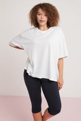 Allison Women Plus Size 100% Cotton Oversize Round Neckline Half Sleeve Tshirt Allison01072023